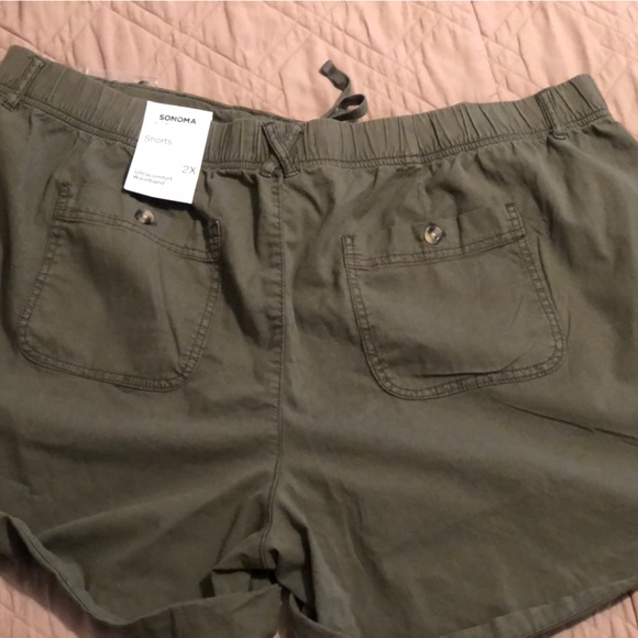 Ladies Plus Drawstring short 2X - Picture 2 of 2